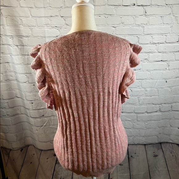 NWT JCREW RUFFLE SWEATER TANK LINEN BLEND - Picture 3 of 5